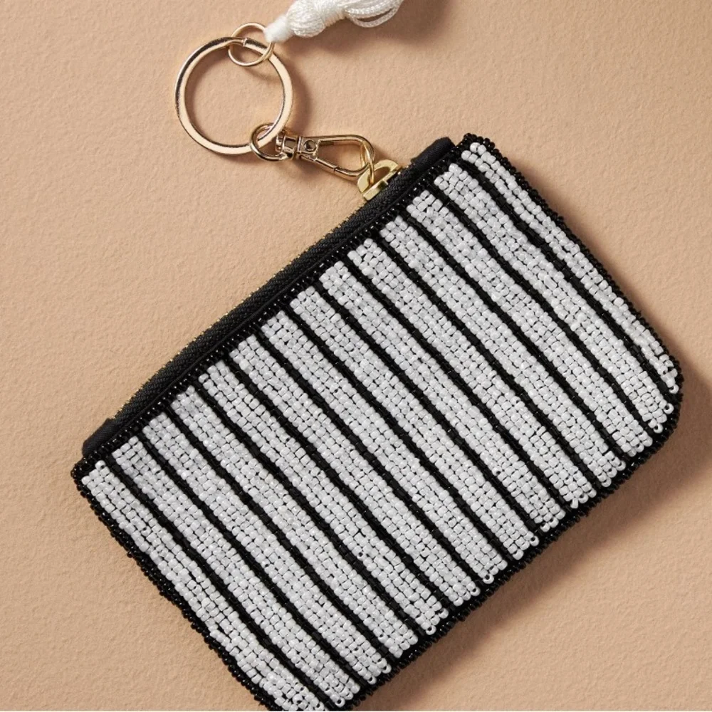 Anthropologie beaded coin purse